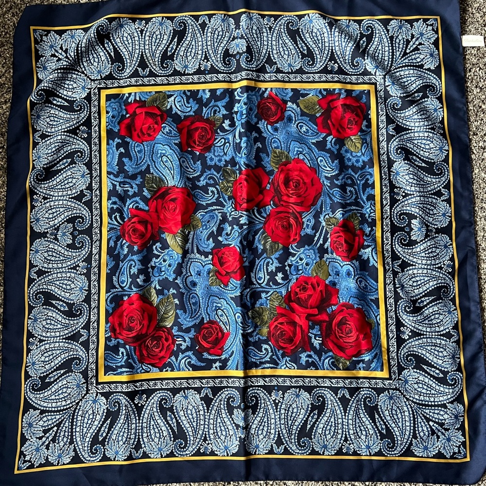 Vintage Berkshire Rose Scarf